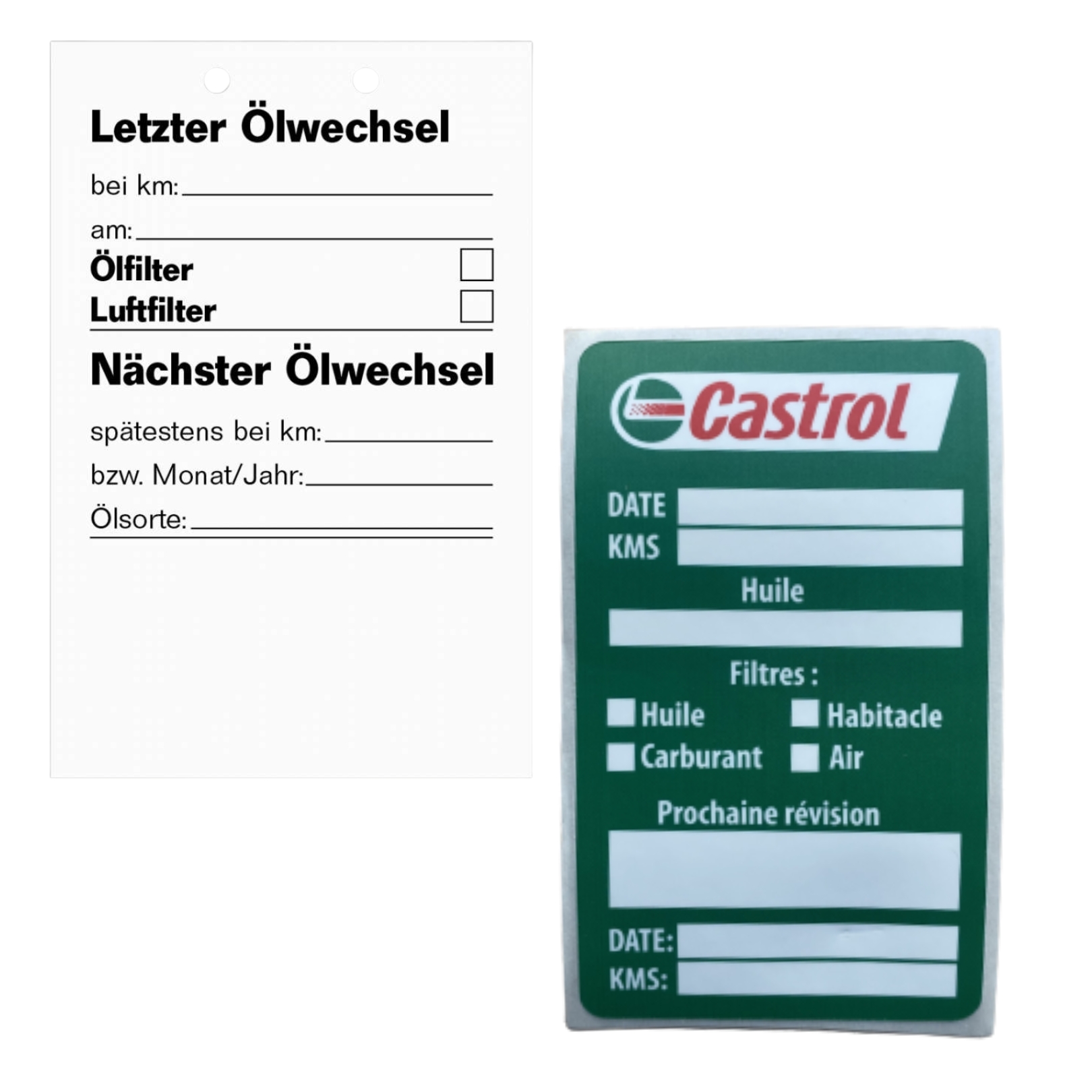 Ölwechsel-Anhänger