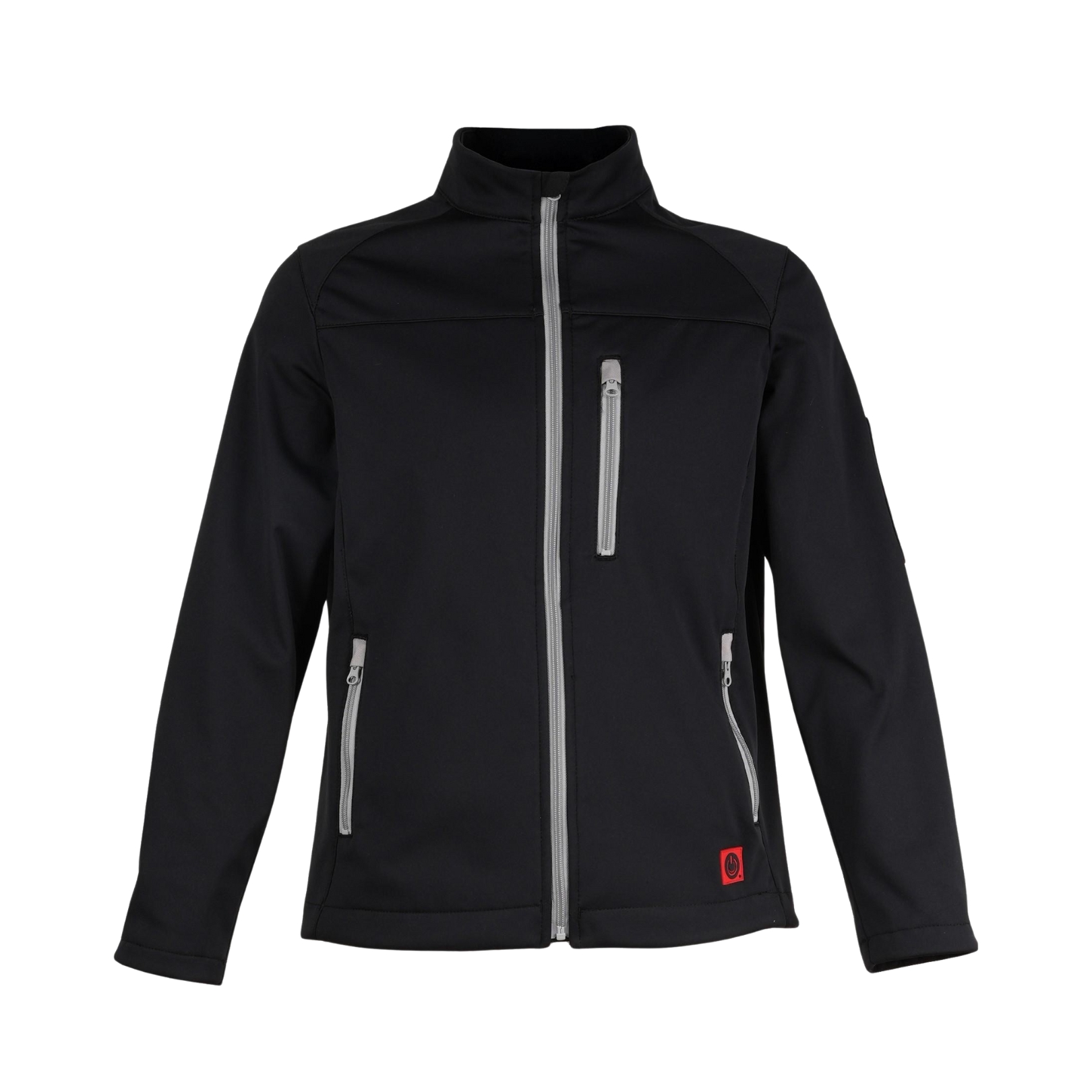 Stretch-Softshell-Jacke - schwarz/grau-Effekt